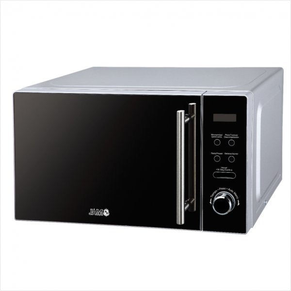  Horno de microondas digital, horno microondas de cocina de  escritorio de 20 l, utensilios de cocina de acero inoxidable para el hogar  de 700 vatios/placa giratoria de 360° con calefacción uniforme/6